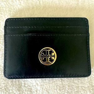 TORY BURCH Black Card Case Wallet